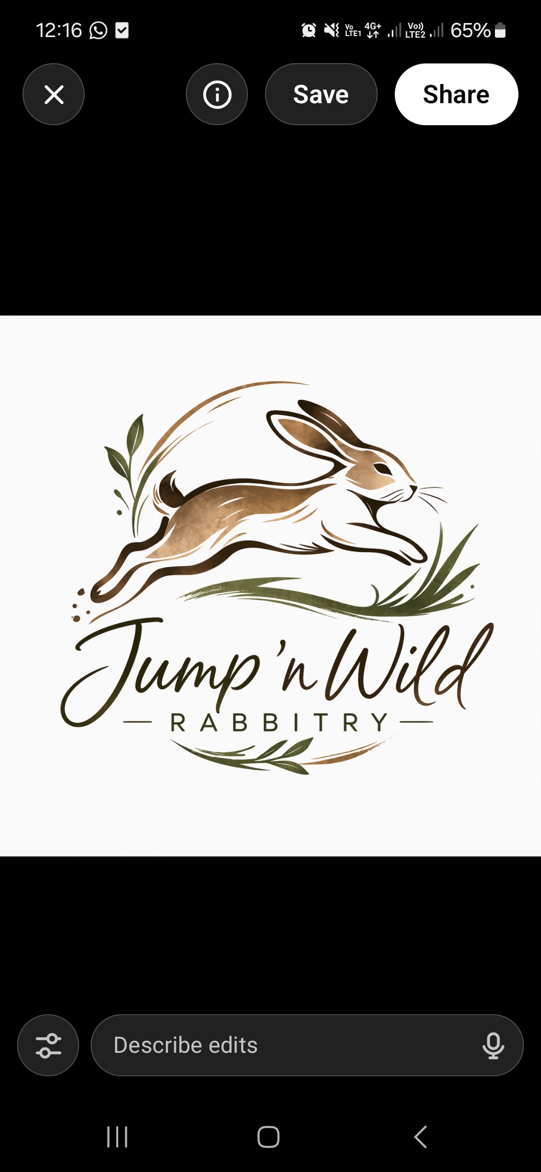Jumping Wild Rabbitry logo